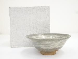 京焼　浅見与し三造　刷毛目茶碗